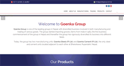 Desktop Screenshot of goenkagroup.com.np